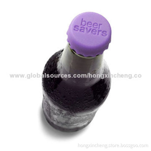 Silicone Bottle Cap/Beer Caver with Silkscreen Printing